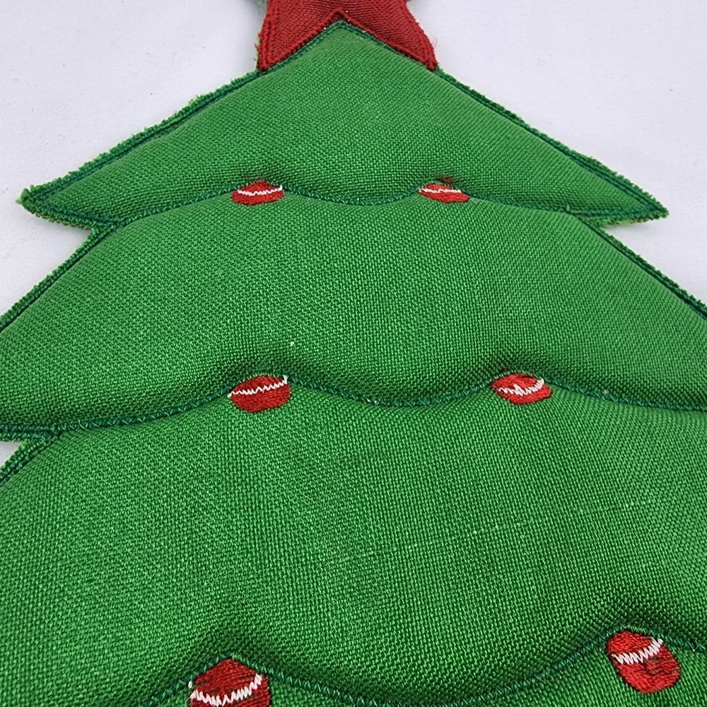 Vintage Franco Ramie Linen Sleigh Tree Pot Holders Set of 2‎ Hanging